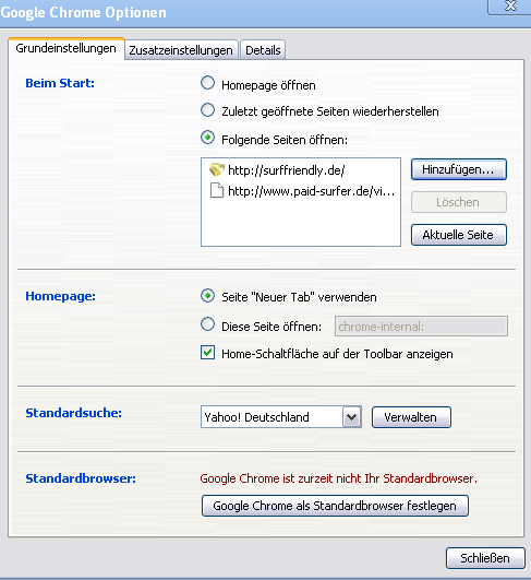 Schliessen nach der Eingabe ist wichtig
